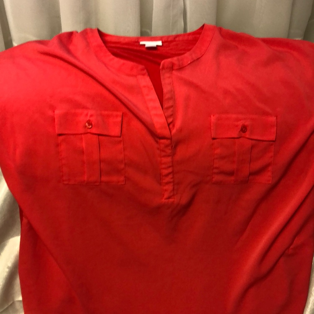 2 Women's Sleeveless Red Tops - Jaclyn Smith and St. John's Bay - XL Great
